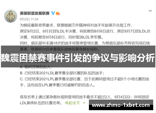 魏震因禁赛事件引发的争议与影响分析 魏震因禁赛事件引发的争议与影响分析
